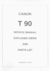 Thumbnail CANON T90 SERVICE MANUAL