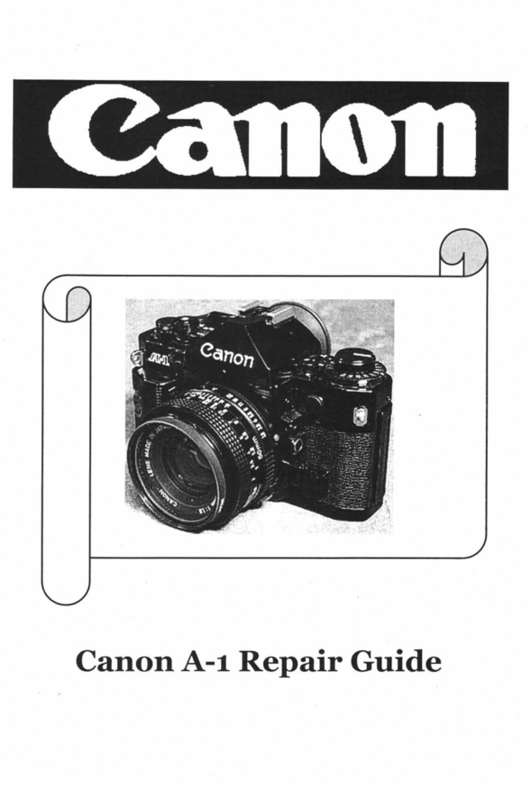 Product picture CANON A1 SERVICE MANUAL