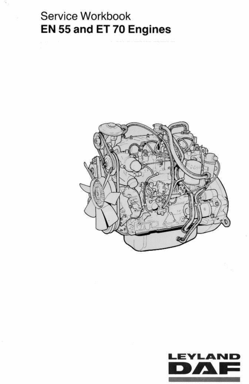 Product picture LDV 2.5L EN 55 & ET70 Diesel Engine manual 400 series,